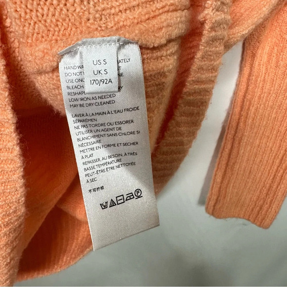 Anthropologie Naomi Peach Wool Blend Boatneck Sweater - Picture 4 of 5